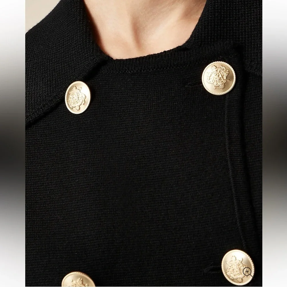NEW J.Crew Warwick sweater blazer Size M Black